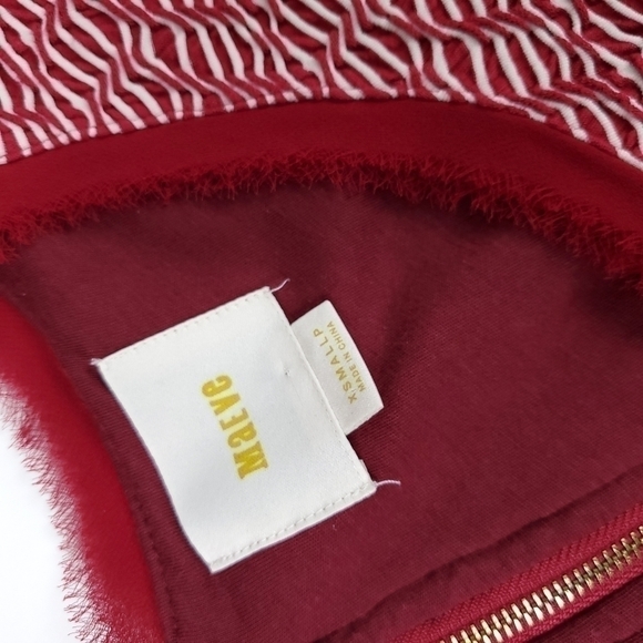 Anthropologie Maeve Red Thick Knit Weave Dress XSP - Picture 16 of 16